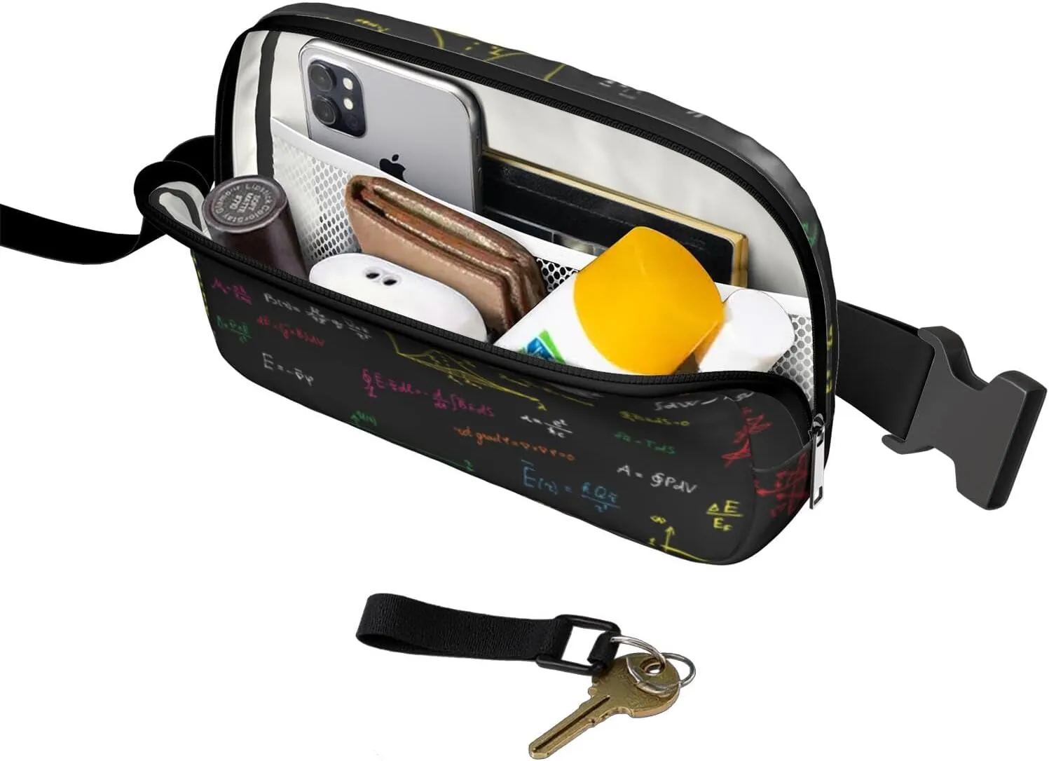 Fanny Pack for Women,Mini Waterproof Science theme Belt Bag,Fashionable Crossbody,Cute Everywhere Belt Bags Fanny Pack for Hiking,Travel.