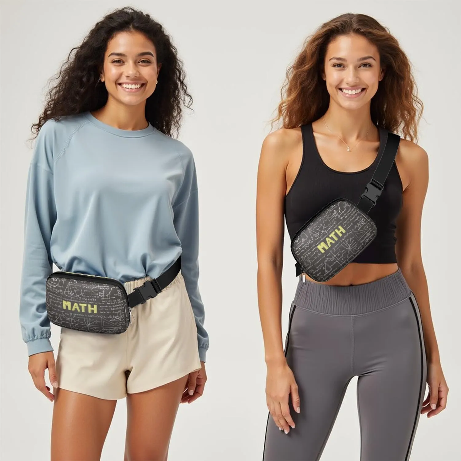 Fanny Pack for Women,Mini Waterproof Science theme Belt Bag,Fashionable Crossbody,Cute Everywhere Belt Bags Fanny Pack for Hiking,Travel.