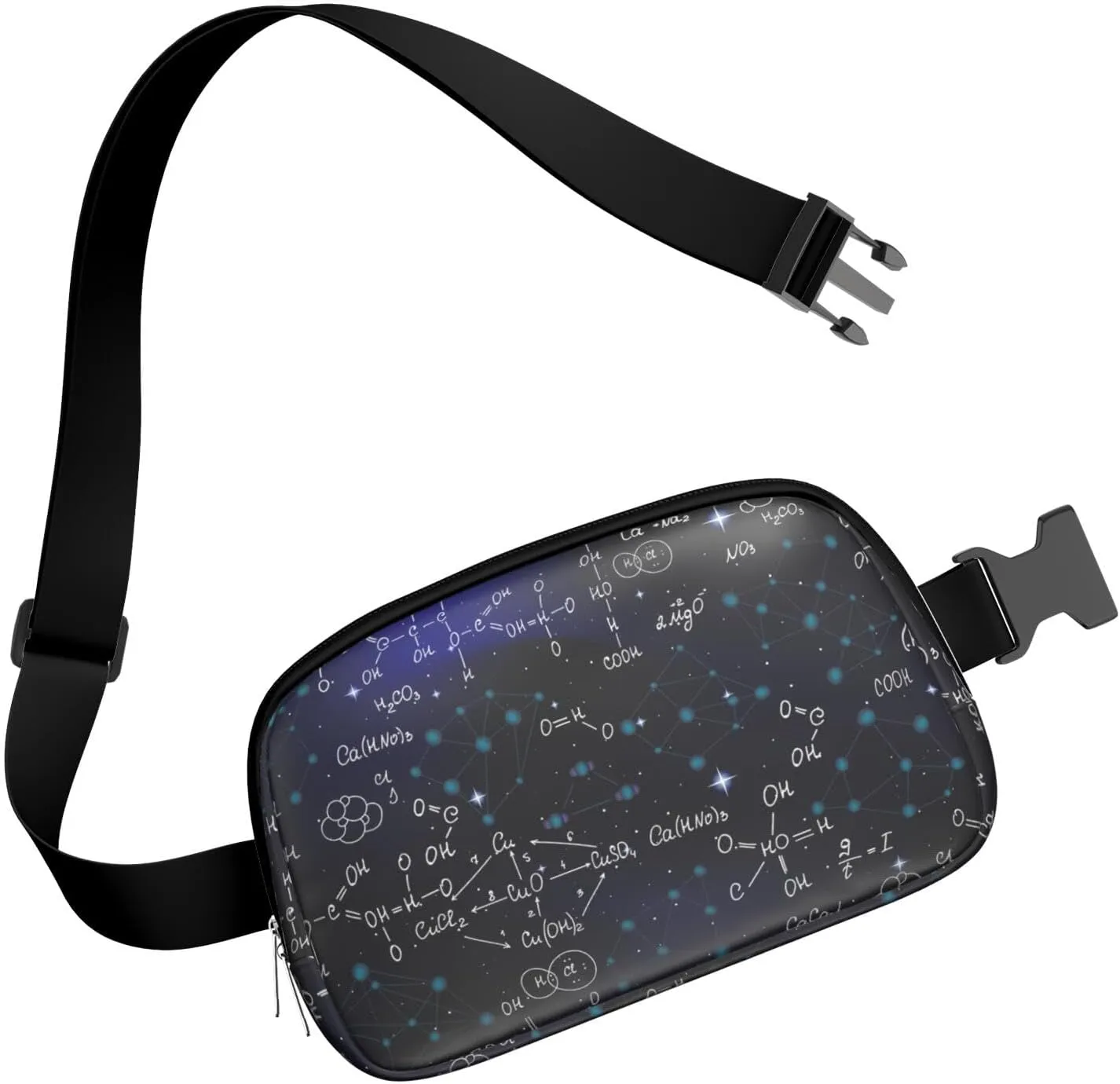 Fanny Pack for Women,Mini Waterproof Science theme Belt Bag,Fashionable Crossbody,Cute Everywhere Belt Bags Fanny Pack for Hiking,Travel.