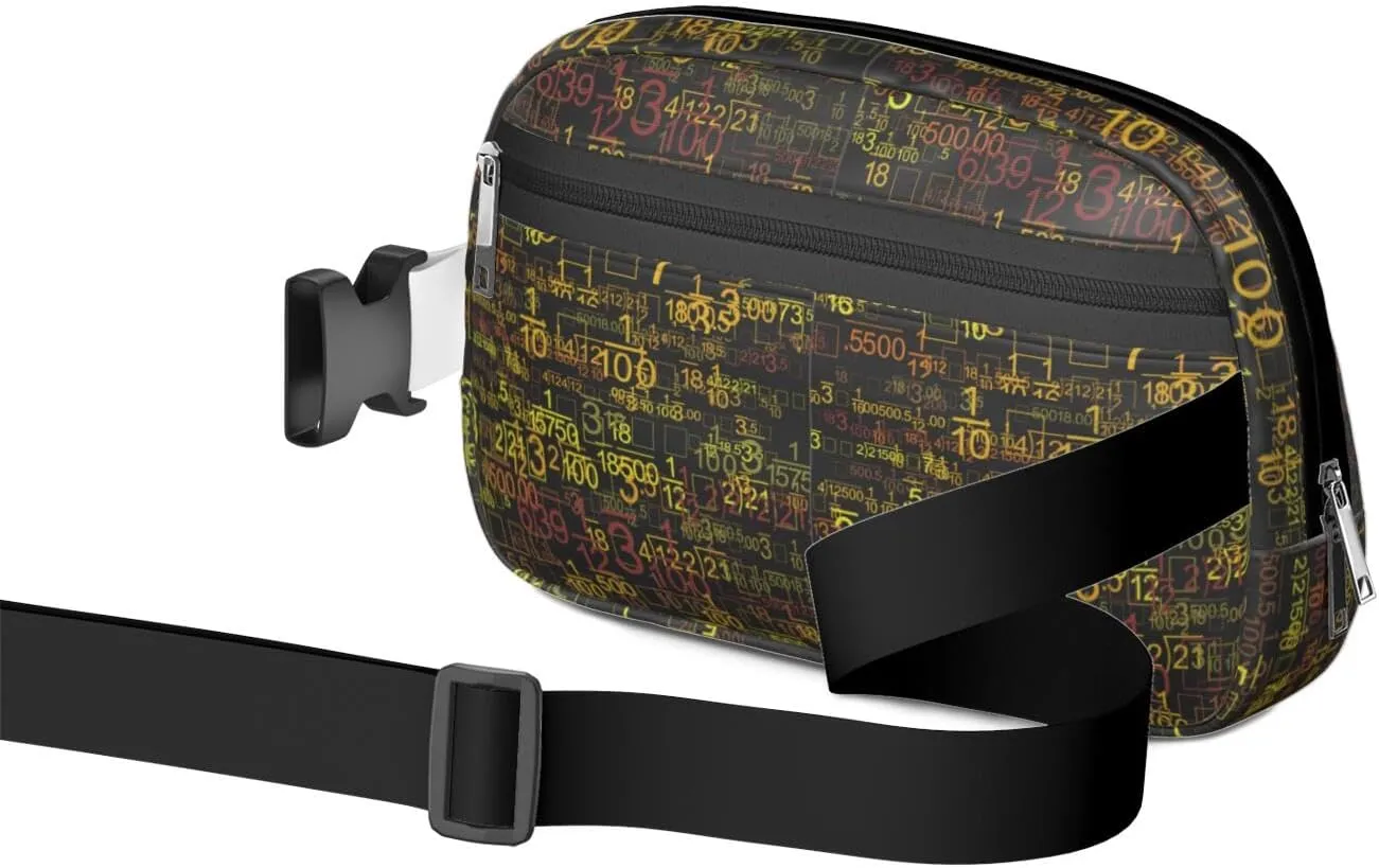 Fanny Pack for Women,Mini Waterproof Science theme Belt Bag,Fashionable Crossbody,Cute Everywhere Belt Bags Fanny Pack for Hiking,Travel.