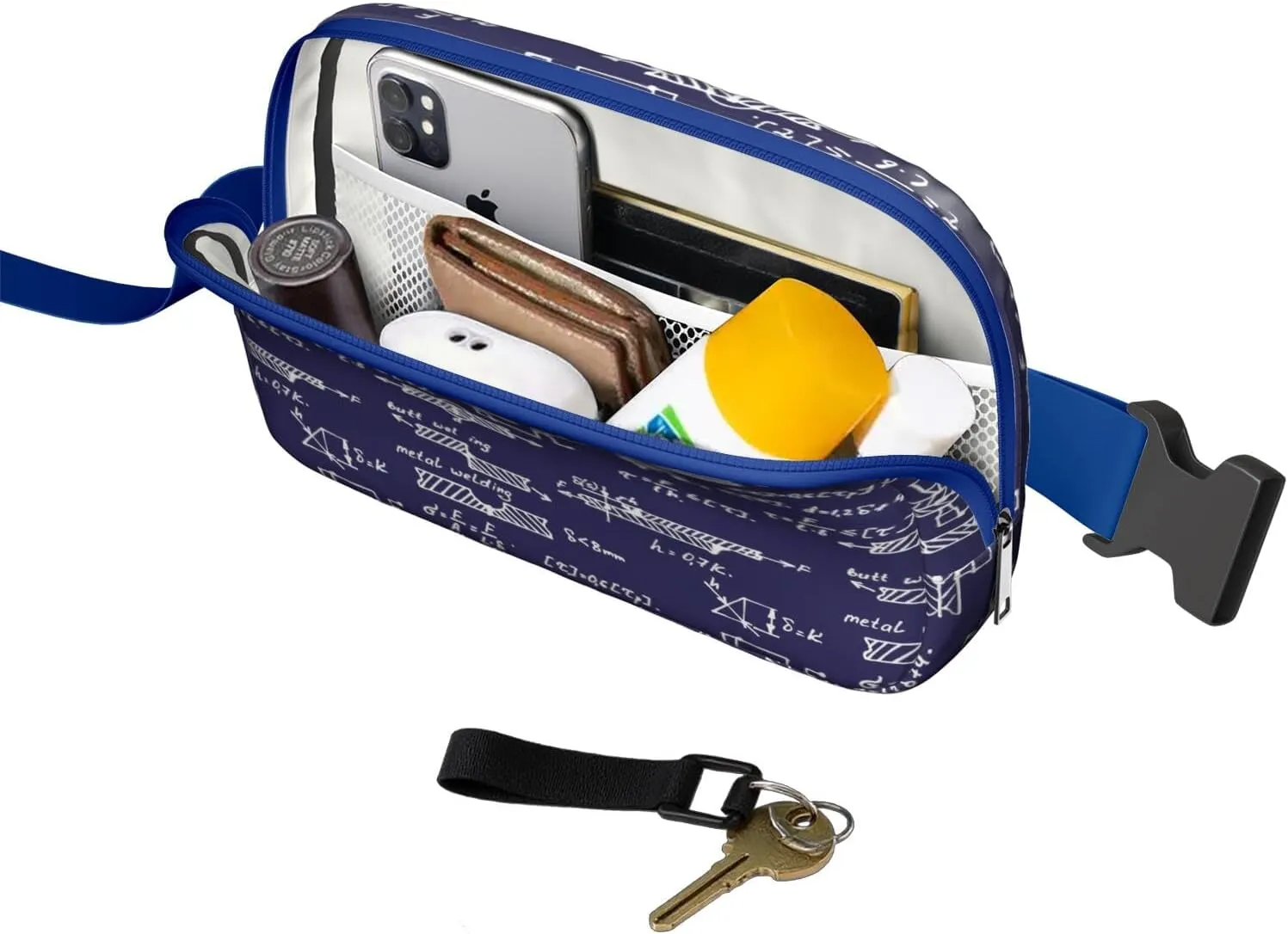 Fanny Pack for Women,Mini Waterproof Science theme Belt Bag,Fashionable Crossbody,Cute Everywhere Belt Bags Fanny Pack for Hiking,Travel.