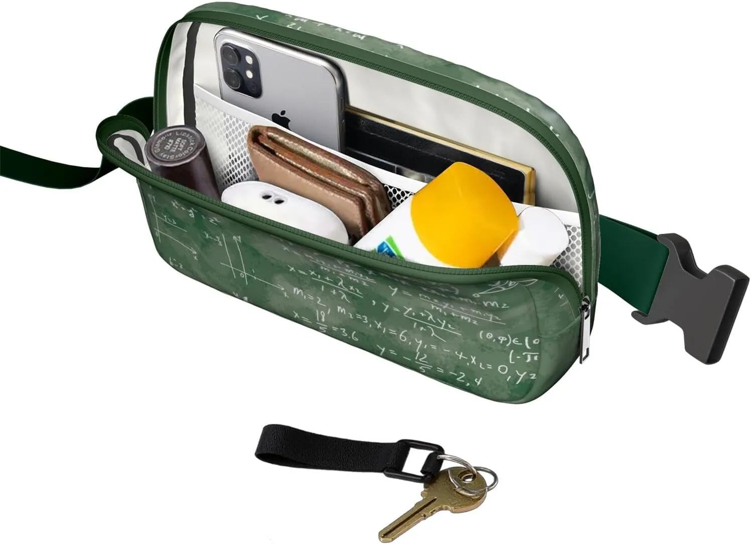 Fanny Pack for Women,Mini Waterproof Science theme Belt Bag,Fashionable Crossbody,Cute Everywhere Belt Bags Fanny Pack for Hiking,Travel.