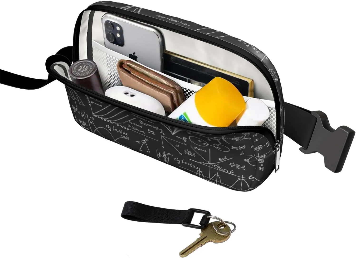 Fanny Pack for Women,Mini Waterproof Science theme Belt Bag,Fashionable Crossbody,Cute Everywhere Belt Bags Fanny Pack for Hiking,Travel.