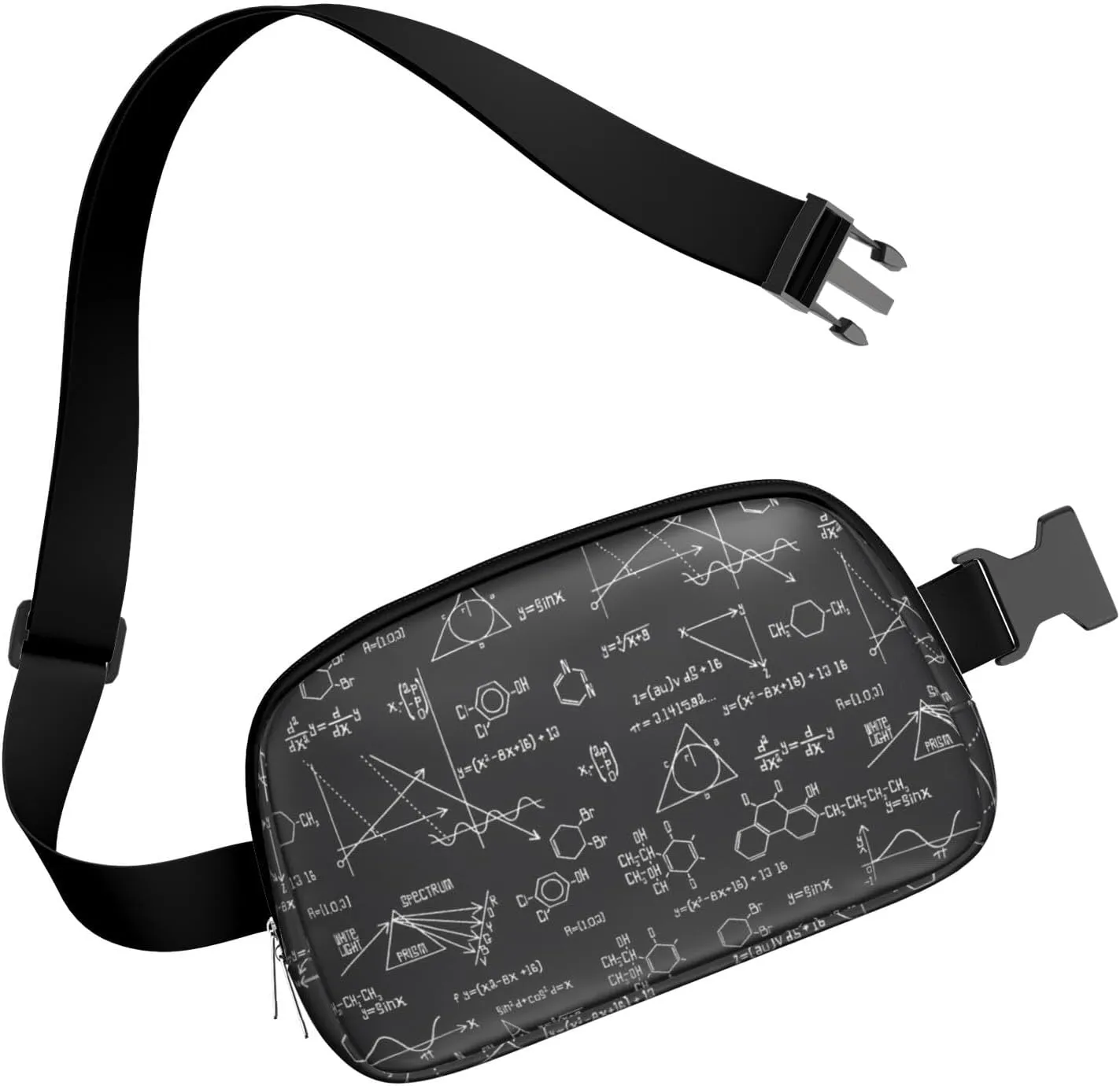 Fanny Pack for Women,Mini Waterproof Science theme Belt Bag,Fashionable Crossbody,Cute Everywhere Belt Bags Fanny Pack for Hiking,Travel.