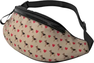 Fanny Packs for Women Men, Cute German Shepherd Dog Love Waist Bag Crossbody Bags for Women Men, Cross Body Bag