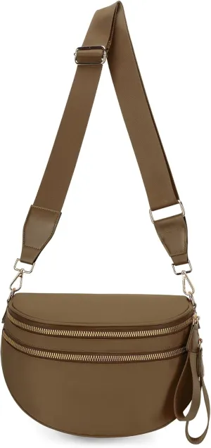 Fanny Packs for Women,Checkered bum bag Spacious Nylon Crossbody Bag Trendy Slouchy Oversized Checkered Purse 2025