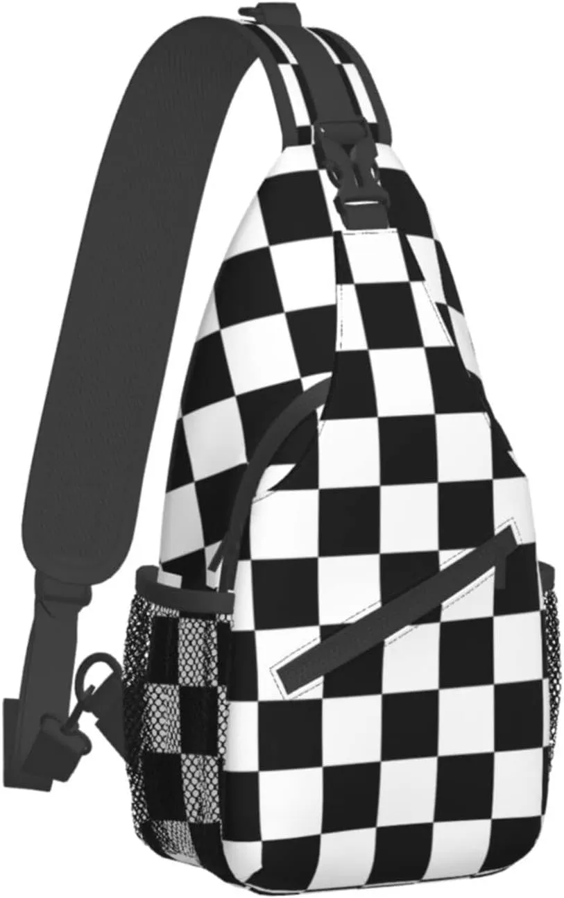 Fashion Chest Sling Bag Crossbody Shoulder Backpack Adjustable Lightweight Travel Hiking Casual Daypack Unisex