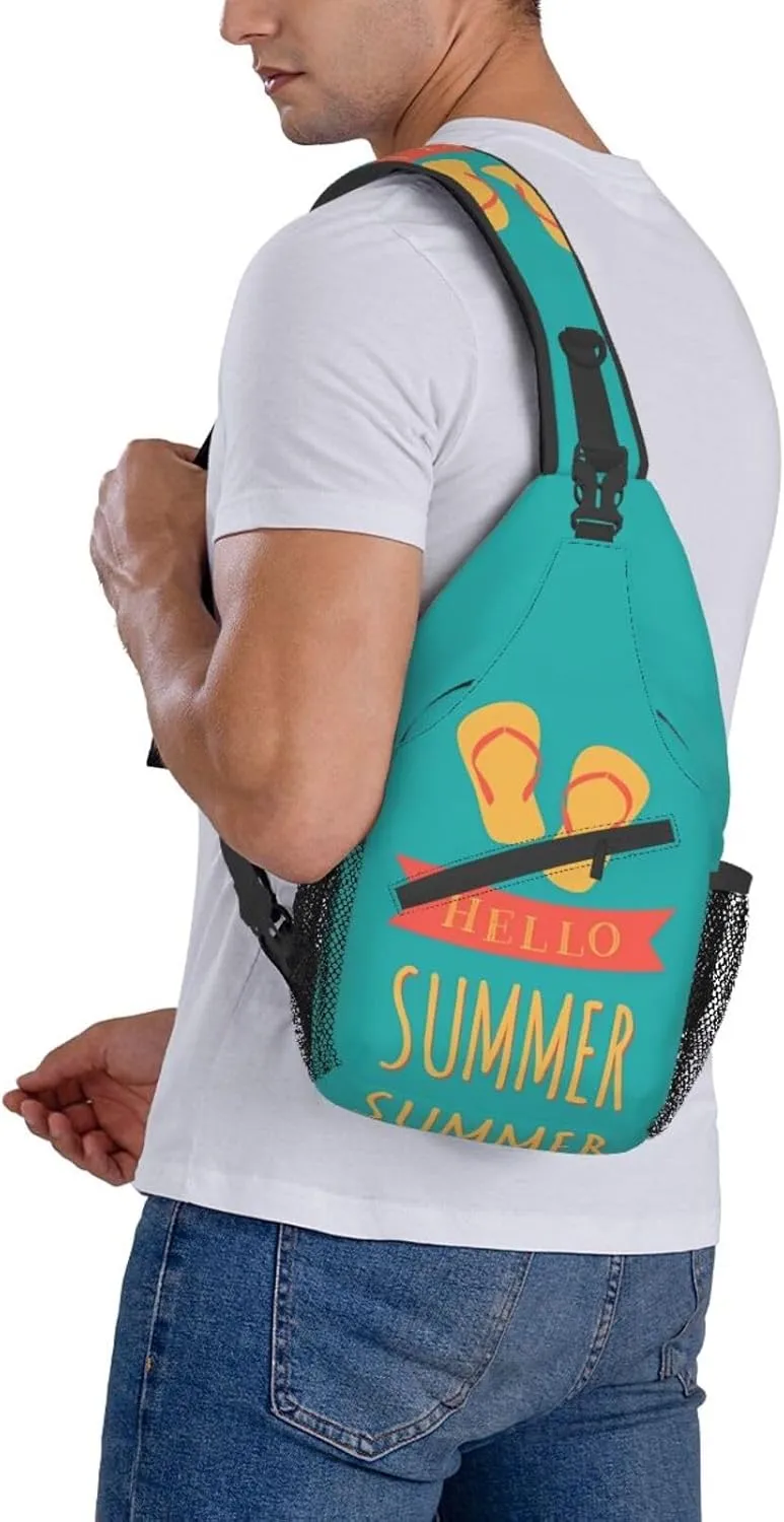 Fashion Chest Sling Bag For Women Men Adjustable Strap Crossbody Shoulder Backpack Hiking Travel Fashion Unisex Daypack
