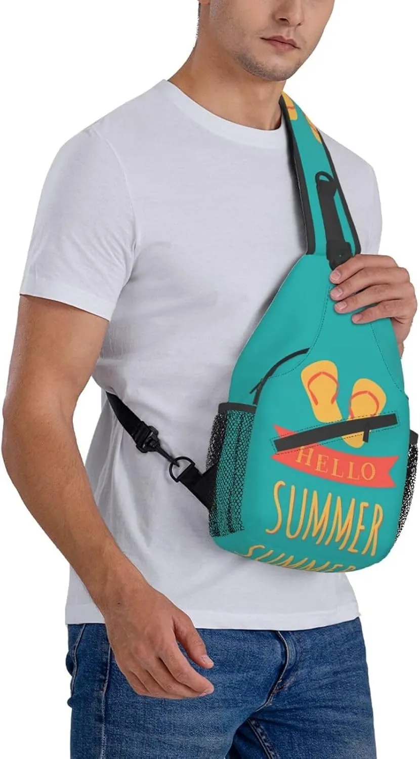 Fashion Chest Sling Bag For Women Men Adjustable Strap Crossbody Shoulder Backpack Hiking Travel Fashion Unisex Daypack