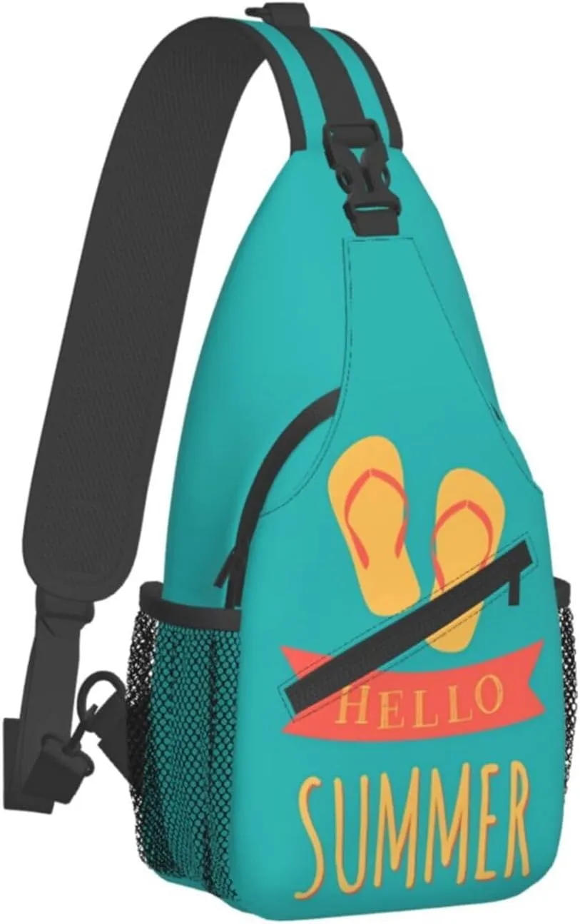 Fashion Chest Sling Bag For Women Men Adjustable Strap Crossbody Shoulder Backpack Hiking Travel Fashion Unisex Daypack