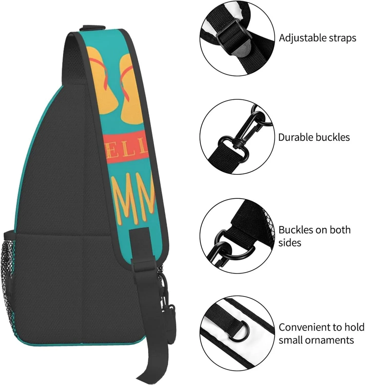 Fashion Chest Sling Bag For Women Men Adjustable Strap Crossbody Shoulder Backpack Hiking Travel Fashion Unisex Daypack