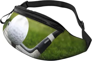 Fashion Golf Ball Bum Bag | Fanny Pack & Chest Pack | Adjustable Waist Bag For Women & Men | Secure Zip | Lightweight & Compact | Perfect For Travel,Sports,Hiking,Outdoor