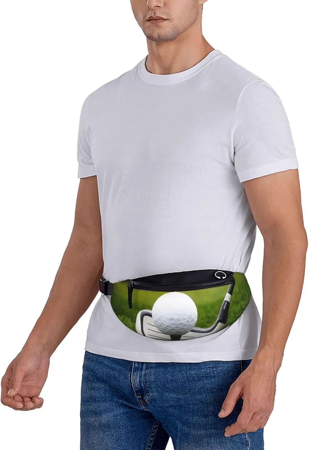 Fashion Golf Ball Bum Bag | Fanny Pack & Chest Pack | Adjustable Waist Bag For Women & Men | Secure Zip | Lightweight & Compact | Perfect For Travel,Sports,Hiking,Outdoor