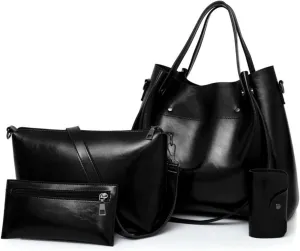 Fashion Tote Bags Shoulder Bag Purses and Handbags for Women Top Handle Satchel Bags Purse Set 4pcs