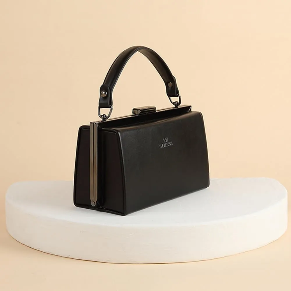 Fashion Women's Leather Evening Bag Top Handle Satchel crossbody Handbags Purses Small Hard Square Box Shoulder Bags