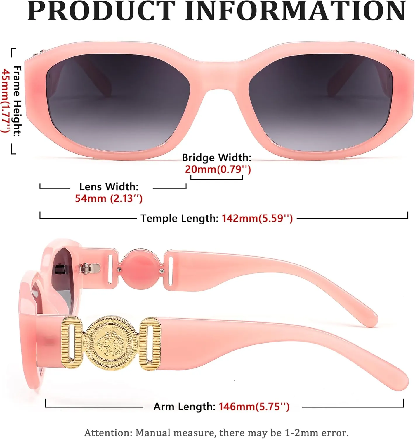FEISEDY Retro Trendy Rectangle Sunglasses Women Men Vintage 90s Small Narrow Square Sunglasses B2322