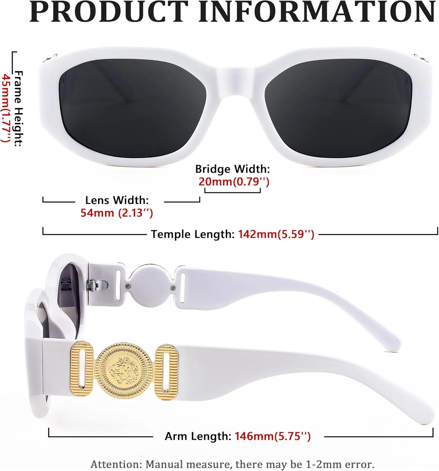 FEISEDY Retro Trendy Rectangle Sunglasses Women Men Vintage 90s Small Narrow Square Sunglasses B2322