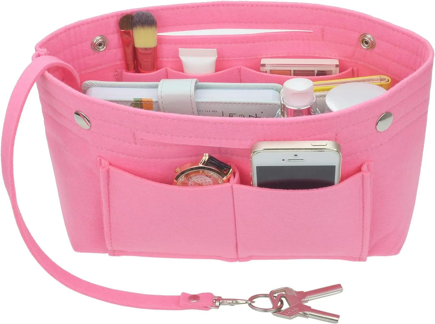 Felt Tote Handbag Purse Organizer Insert Divider Shaper Bag in Bag