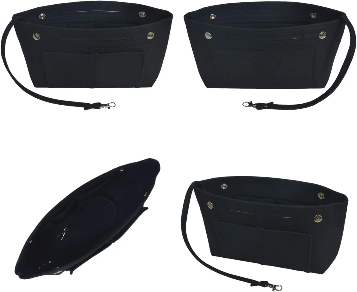 Felt Tote Handbag Purse Organizer Insert Divider Shaper Bag in Bag