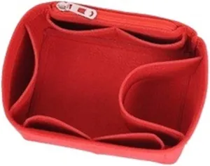 Felt Women's Cosmetic Bag Organizer Insert With Zipper Bag Tote Shaper(Color-01,22)