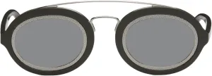FENDI FF Men's Sunglasses Grey and Palladio Silver