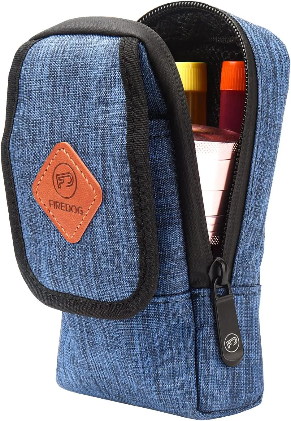 FIREDOG Smell Proof Bag, Odor Proof Pouch Dog Tested Mini Stash Crossbody Bags for Travel Storage(Bright Blue)