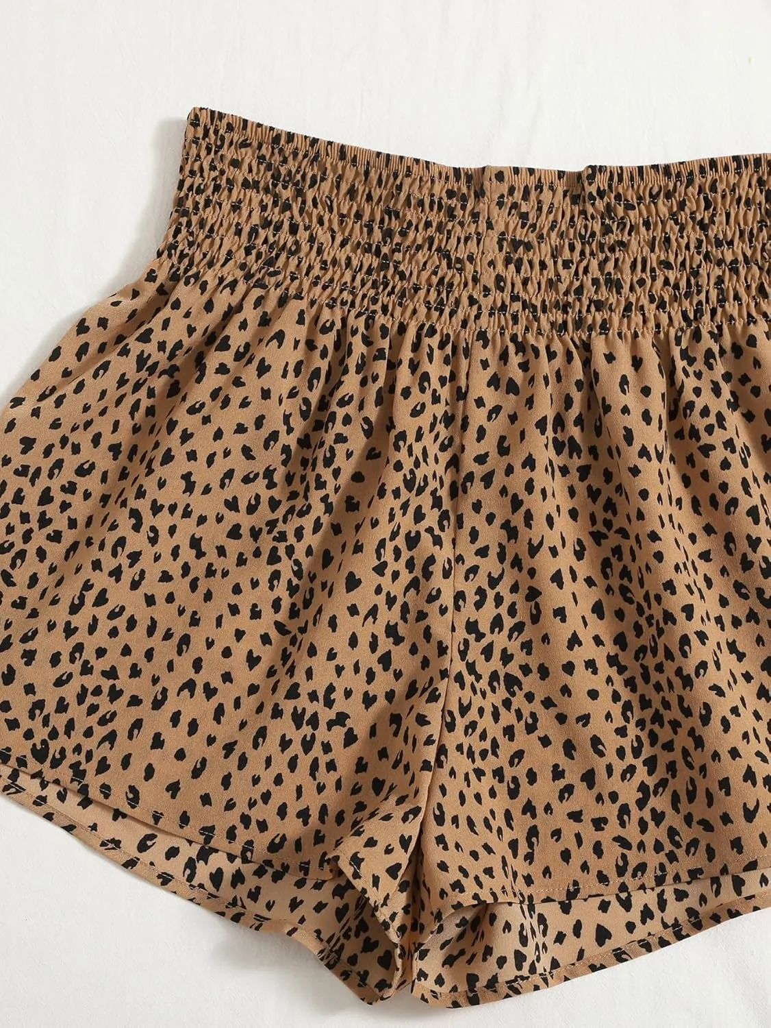 Floerns Women's Summer Tribal Print Elastic Waist Beach Shorts