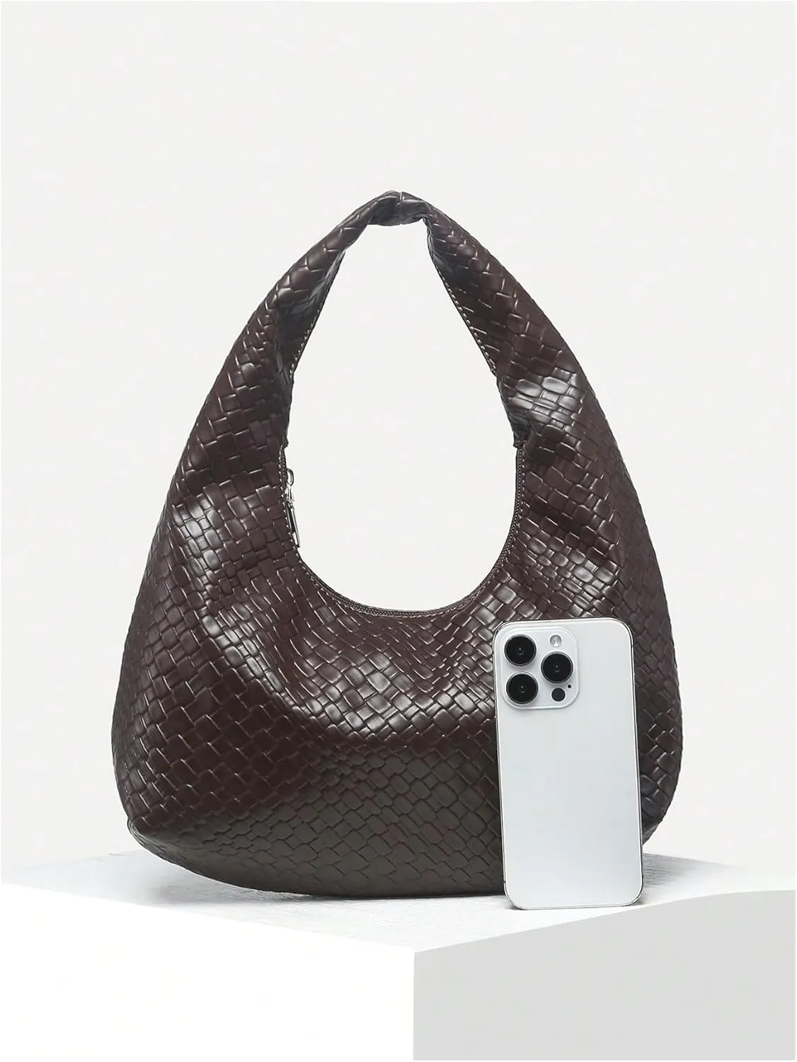 Floerns Women's Vintage Leather Tote Shoulder Handbag Top Handle Hobo Bag