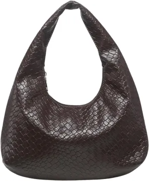 Floerns Women's Vintage Leather Tote Shoulder Handbag Top Handle Hobo Bag