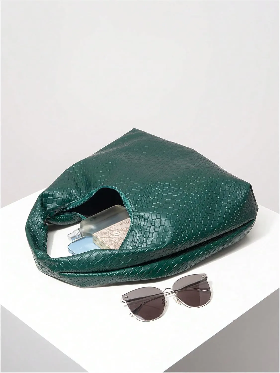 Floerns Women's Vintage Leather Tote Shoulder Handbag Top Handle Hobo Bag