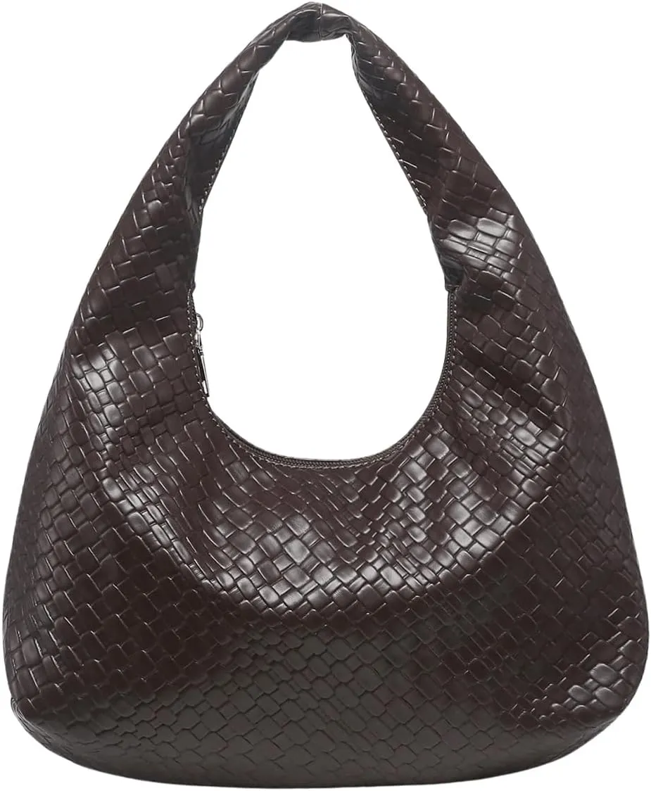 Floerns Women's Vintage Leather Tote Shoulder Handbag Top Handle Hobo Bag