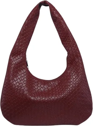 Floerns Women's Vintage Leather Tote Shoulder Handbag Top Handle Hobo Bag