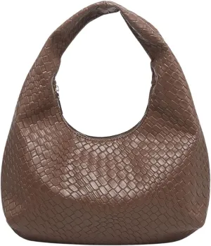Floerns Women's Vintage Leather Tote Shoulder Handbag Top Handle Hobo Bag