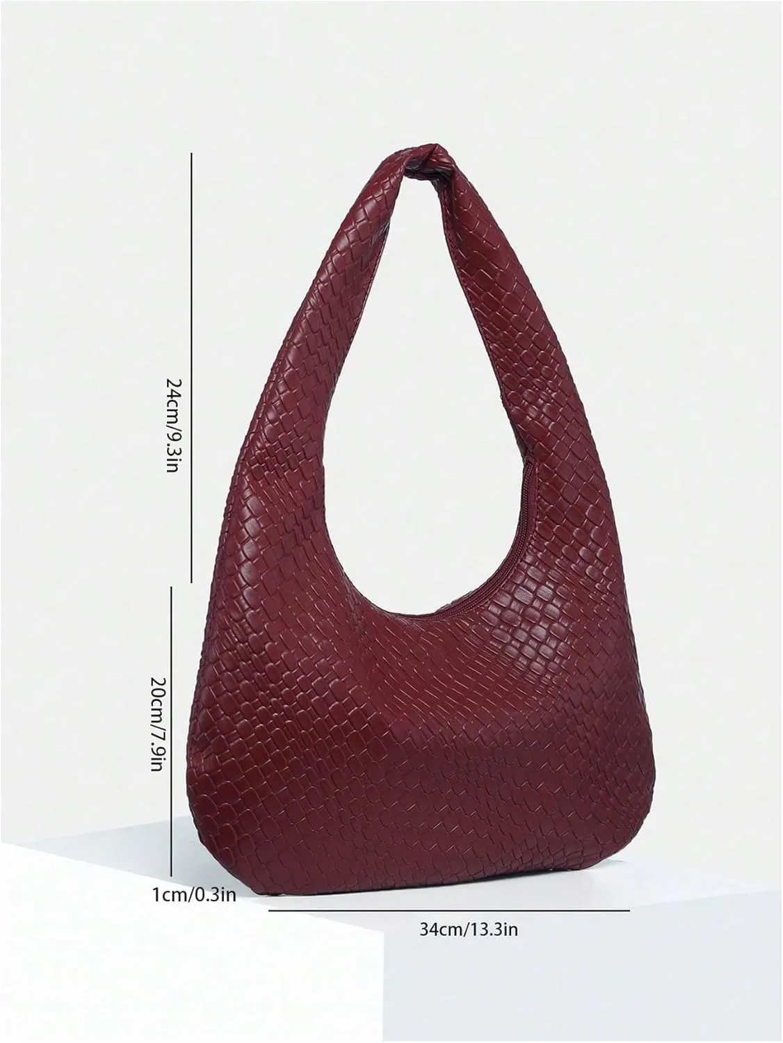 Floerns Women's Vintage Leather Tote Shoulder Handbag Top Handle Hobo Bag