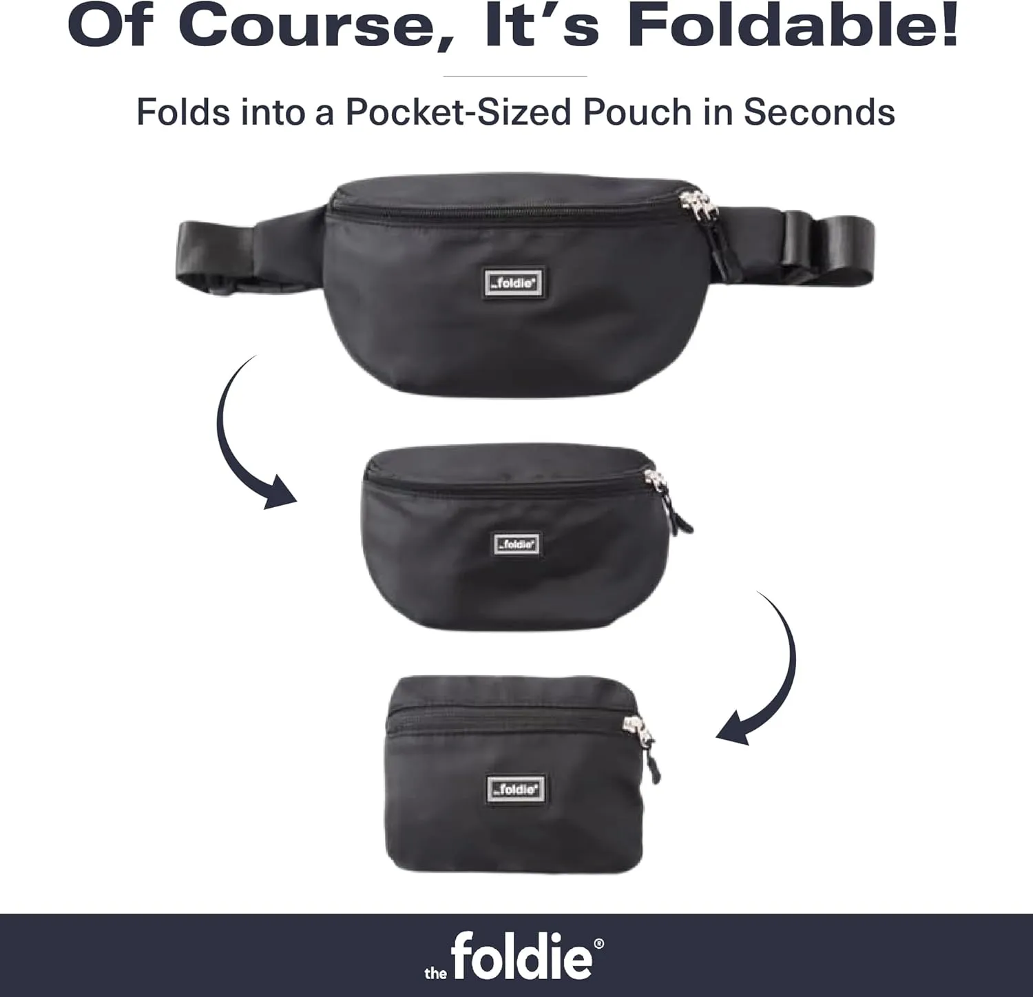 Foldable Crossbody Bags for Women & Men - Anti-Theft RFID-Safe Fanny Pack with Smart Lockable Zippers and Cut-Resistant Strap - Lightweight Waist Pack for Travel & Everyday Use - Orange