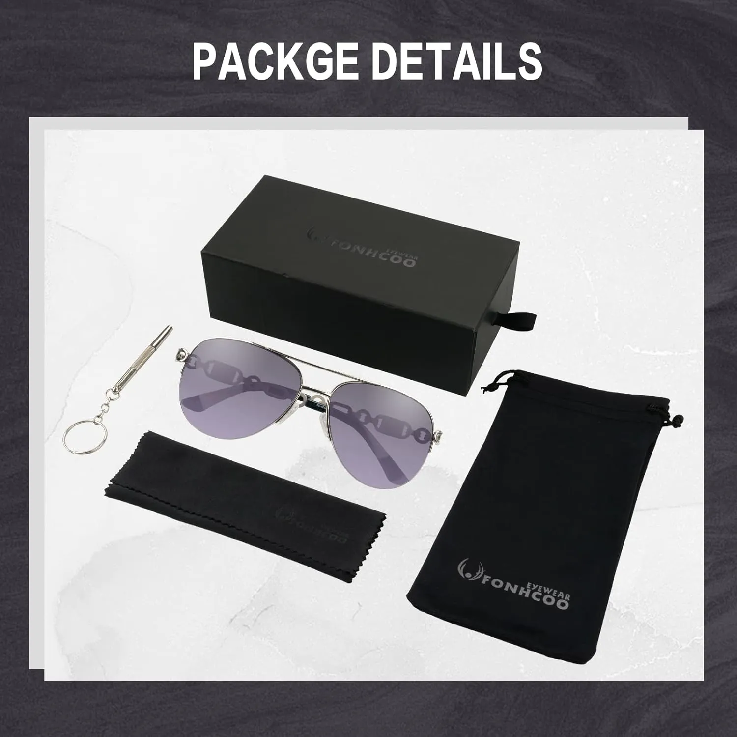 FONHCOO Aviator Sunglasses for Women Men Metal Frame UV400 Mirrored Sunglasses