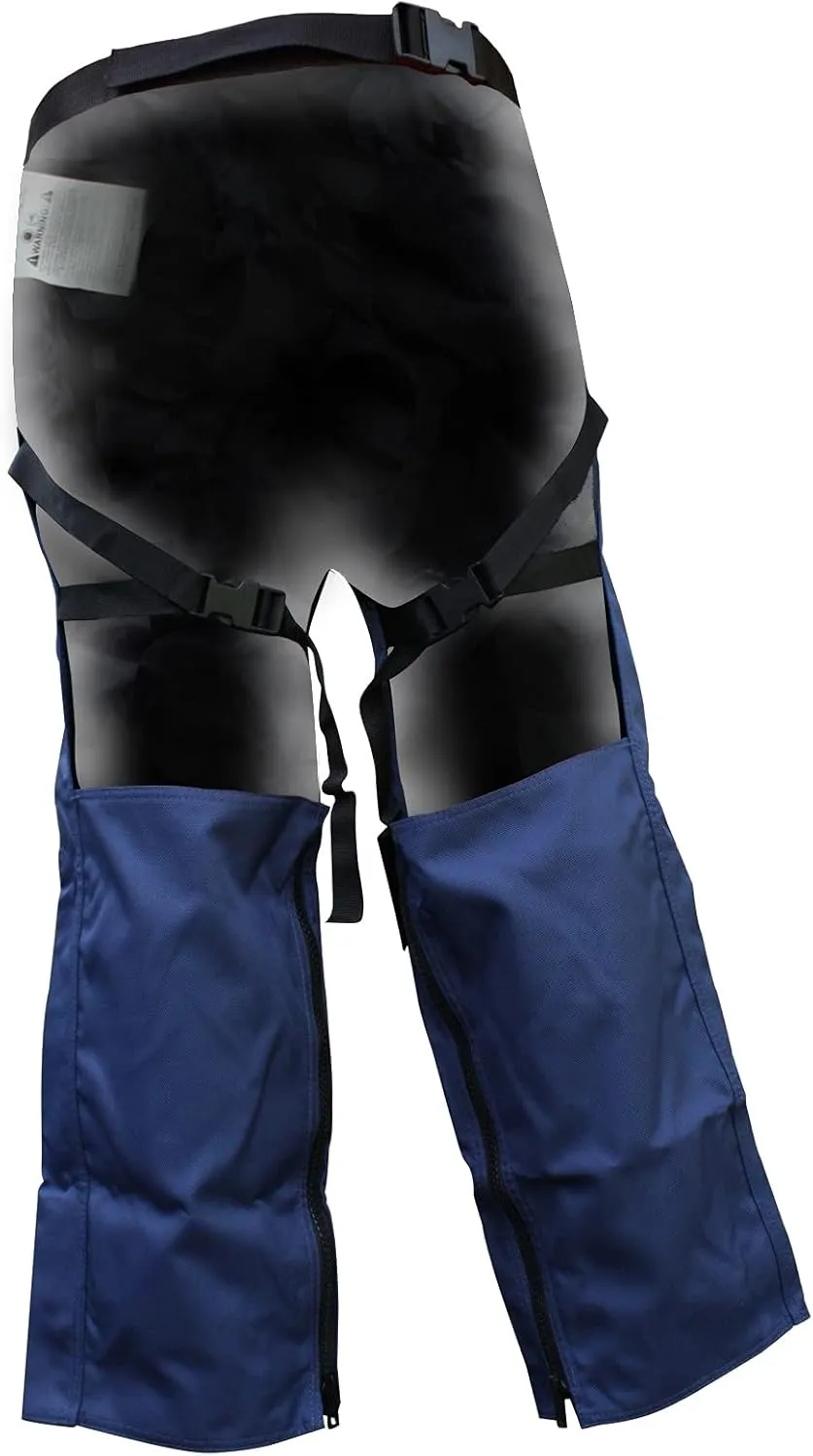 FORESTER Protective Trimmer Safety Chaps, Navy, Large