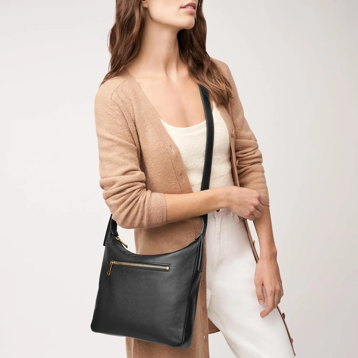 Fossil Women's Cecilia Leather Crossbody Purse Handbag for Women