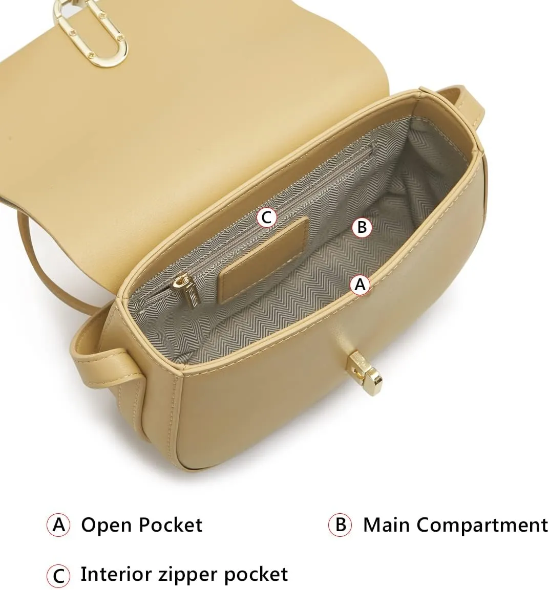FOXLOVER Cell Phone Crossbody Bags for Women Twist Closure Flap Small Mini Size Vertical Wallet Purse