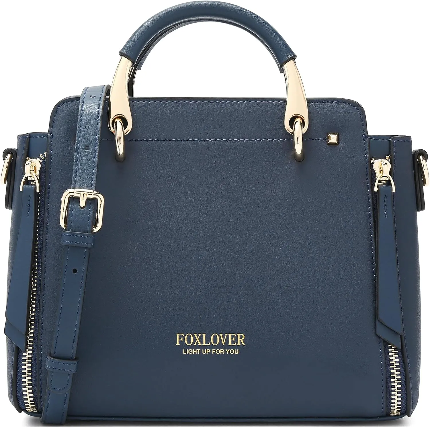 FOXLOVER Crossbody Bags for Women Satchel Handbags Medium Size Women's Top-Handle Shoulder Handbag with Zipper Pocket