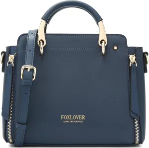 FOXLOVER Crossbody Bags for Women Satchel Handbags Medium Size Women's Top-Handle Shoulder Handbag with Zipper Pocket