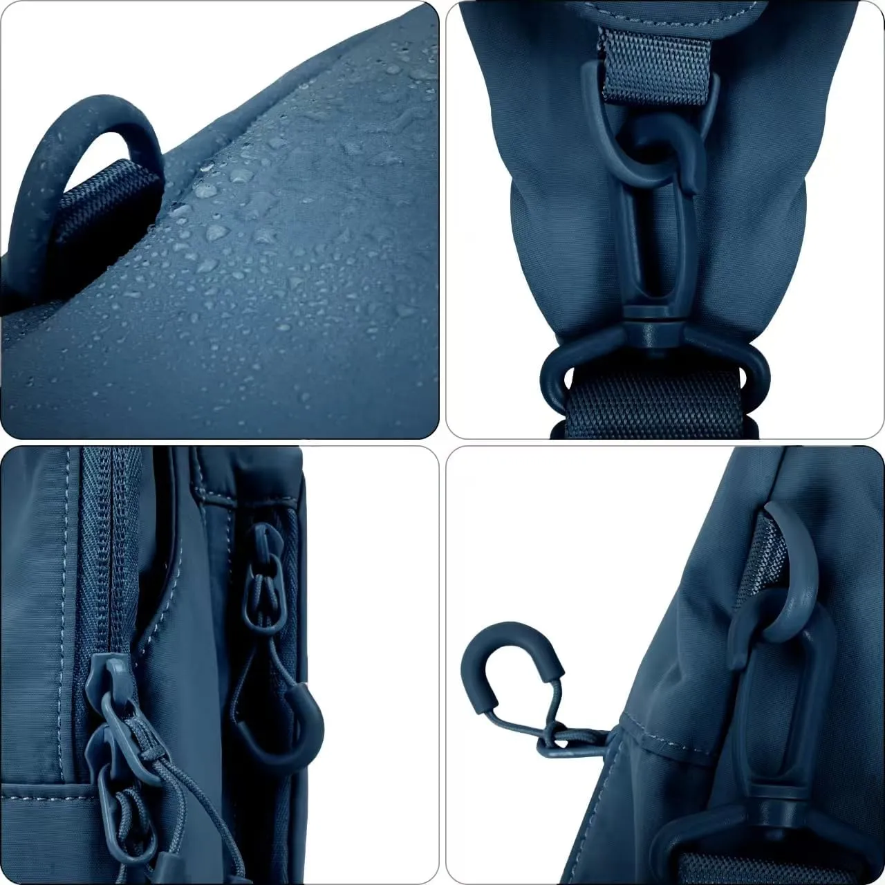 FREE ROCK Small Crossbody Bag Mini Nylon Sling Bag Cross Body Bag Chest Bag For Outdoors Hiking Traveling For Women Men (Blue)