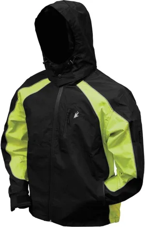 FROGG TOGGS Men's Toadz Kikker II High Visibility Reflective Waterproof Rain Jacket