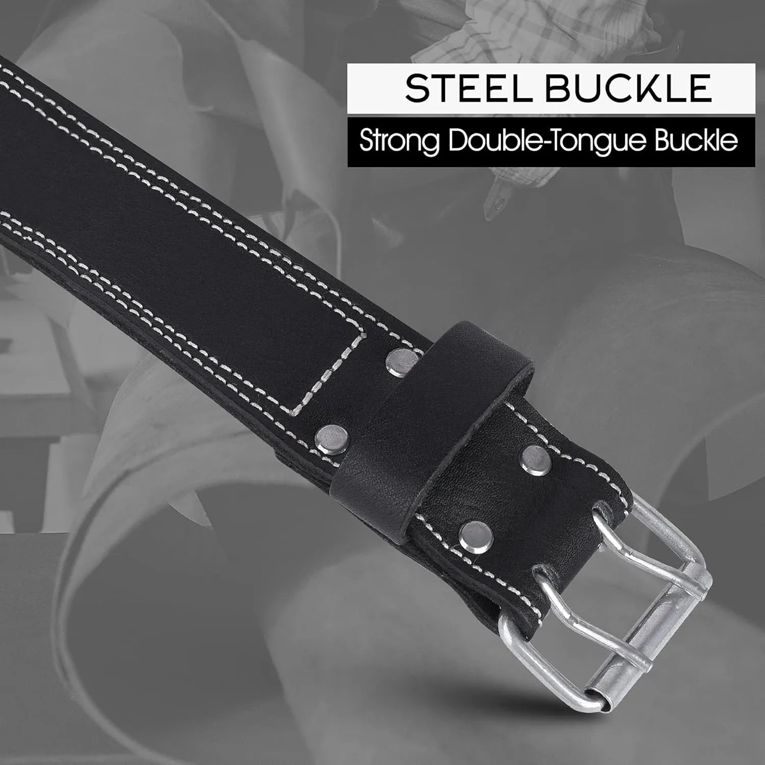 FUERI Tool Belt Heavy Duty Black Leather Utility Belts for Bags Construction Carpenters Electricians Framers Ironworkers Men Pouches Suspenders Women
