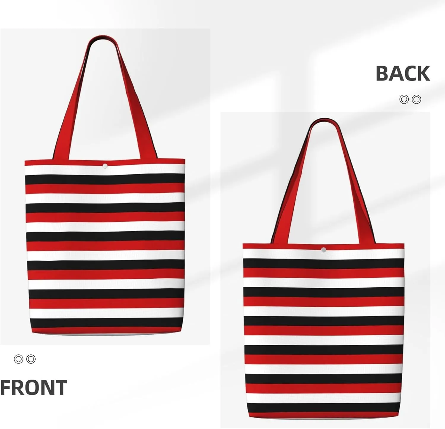 Fun Geometric Lines Green Canvas Totes Bag Shoulder Bags Shopping Crossbody Work Bag 13.8 X 15.4 inch