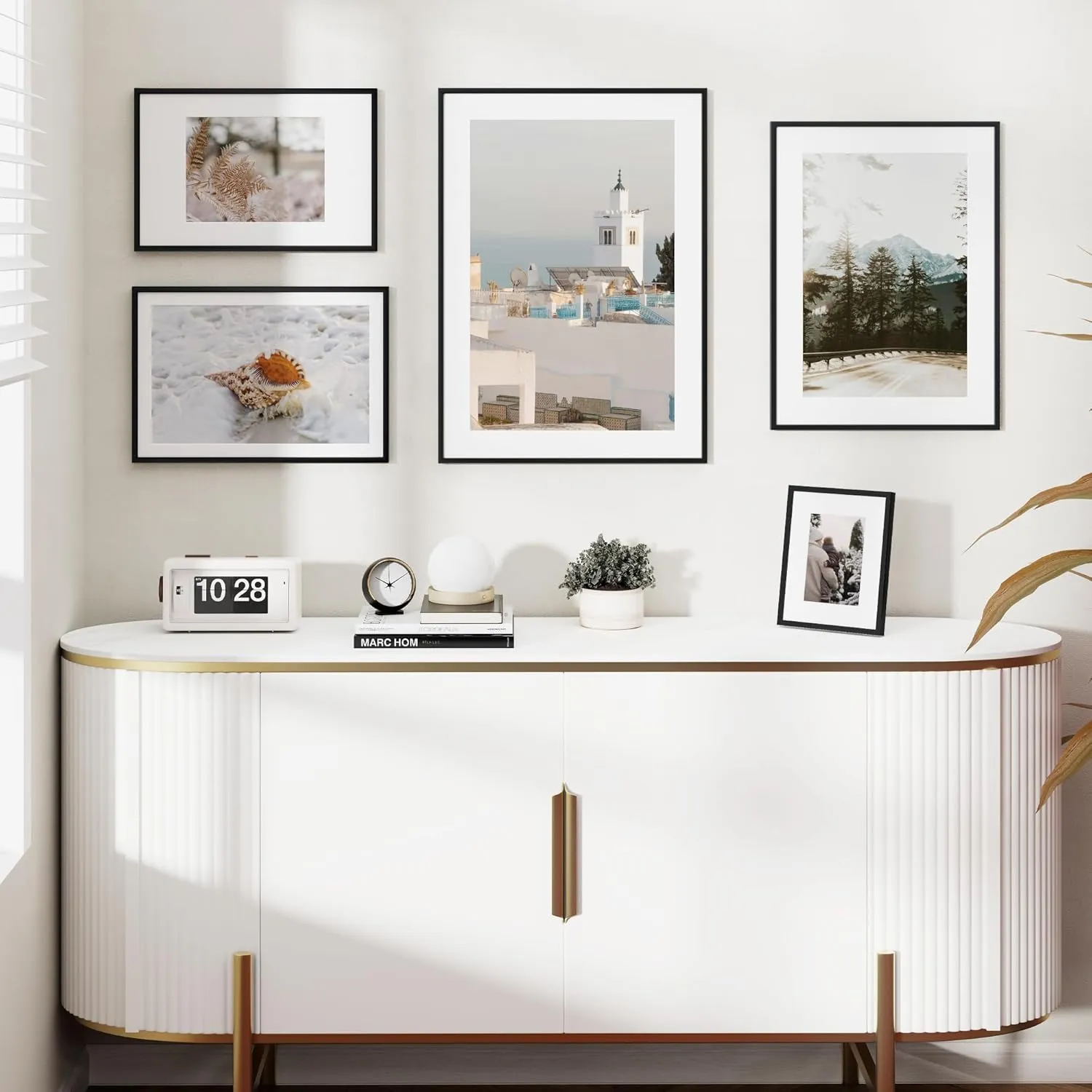 Fun Memories 20x28 Picture Frame, 20 x 28 Metal Poster Frame with Mat for 14x22 Photo - HD Tempered Glass - Vertical and Horizontal Display