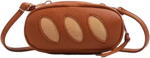 Funny Bread Shoulder Bag Cute Food Crossbody Purse Handbag Novelty Gifts for Best Friend Birthday Women Sister