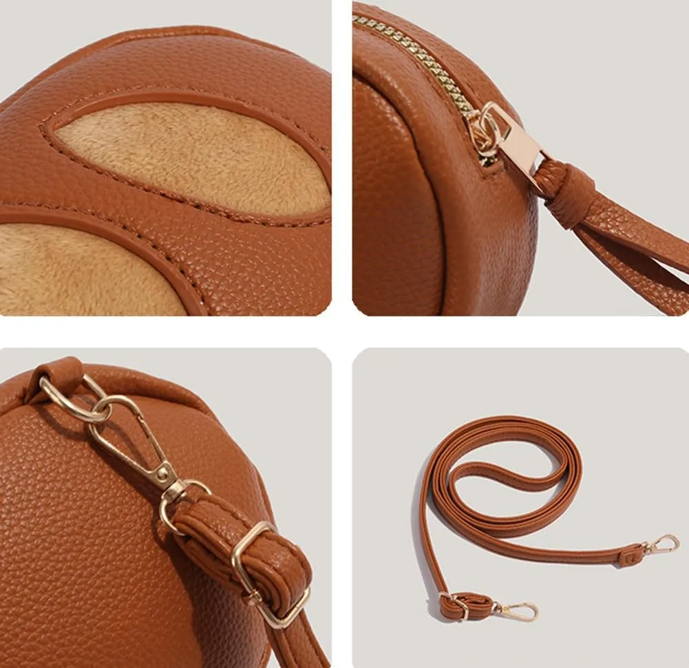 Funny Bread Shoulder Bag Cute Food Crossbody Purse Handbag Novelty Gifts for Best Friend Birthday Women Sister