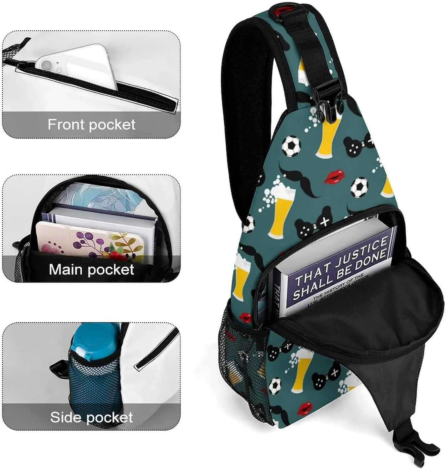 Funny Dragonflies Versatile And Convenient Multipurpose Crossbody Bag - Perfect for Travel And Hiking