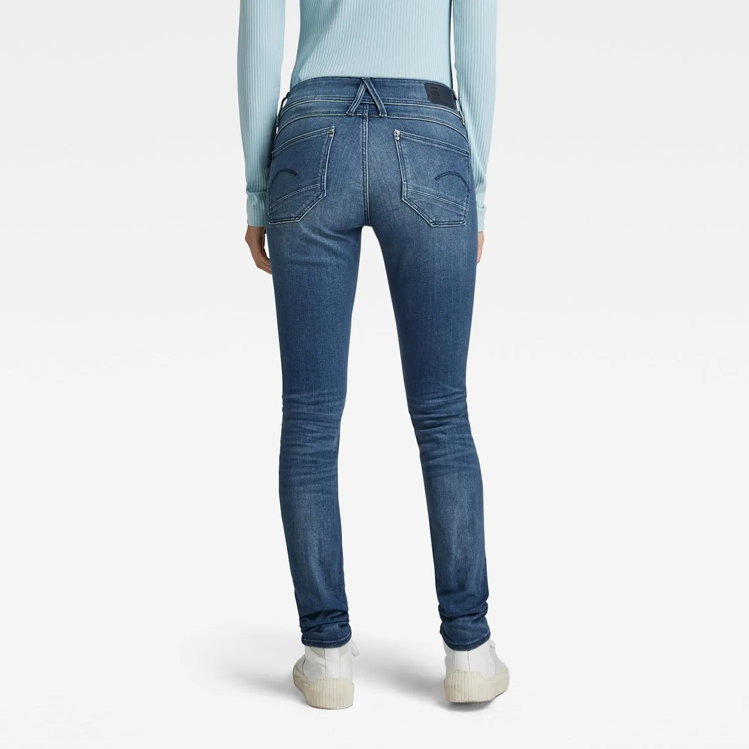 G-STAR Women's Lynn Mid Rise Skinny Fit Jeans